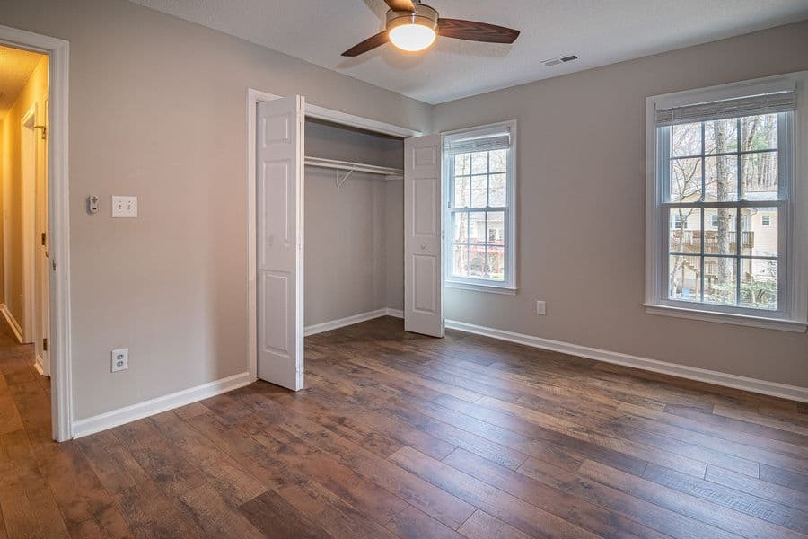 An empty rental property ready for its exit inspection